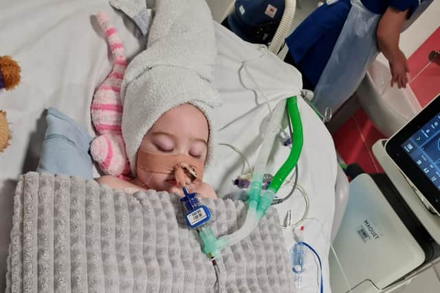 Jodie thought Amelia was suffering from an ear infection or teething issues as she kept rubbing her ear, but was shocked when the doctor found her heart rate racing between at 180-220 beats per minute.