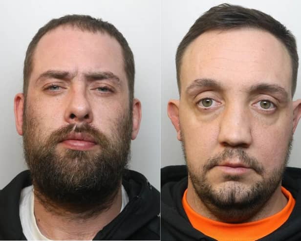 Scott Ryan, left, and James Marshall, right, have been jailed for part in a drug dealing gang operating on a ‘commercial scale’