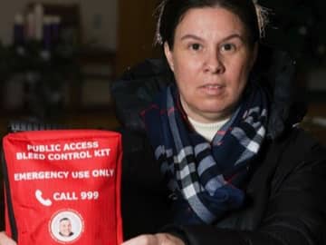 <p>Leanne Reynolds helped launch a campaign which has resulted in 150 bleed kits being installed in the South West.</p>