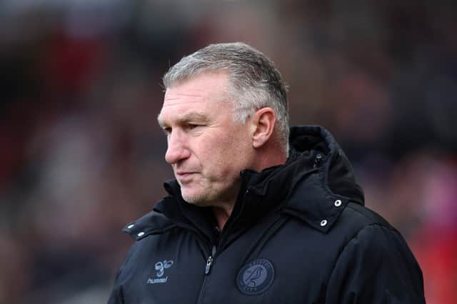 Nigel Pearson on the sidelines at Ashton Gate 