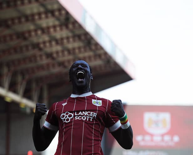 Former Bristol City striker Famara Diedhiou could be returning to England. A close rival of theirs have been strongly linked with a transfer. (Image: Getty Images)