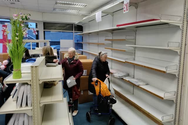 Shoppers empty the shelves in the weeks leading up to closure in Kingswood