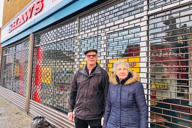 Ken and Sheila were ‘shocked’ to find Shaws the drapers closed and shuttered after the company went into liquidation