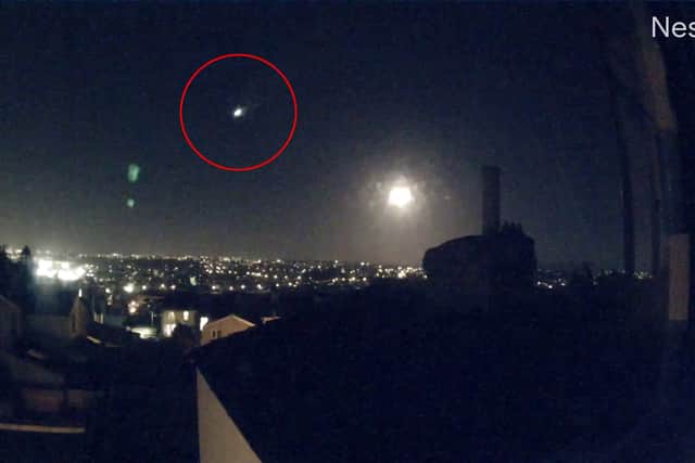 Video shows a meteor travelling across the sky over Bristol last night