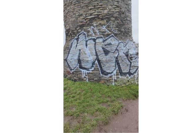 <p>The Grade II-listed chimney within Troopers Hill Nature Reserve, St George, was extensively damaged with graffiti.</p>