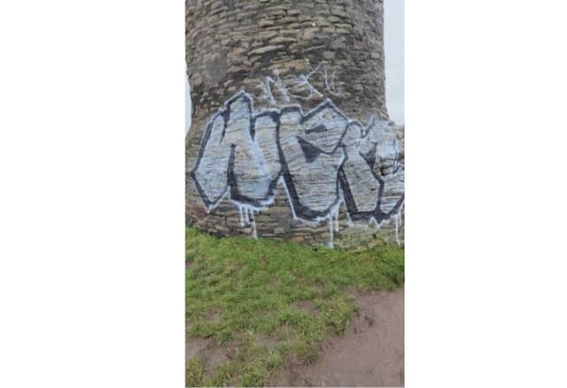 The Grade II-listed chimney within Troopers Hill Nature Reserve, St George, was extensively damaged with graffiti.