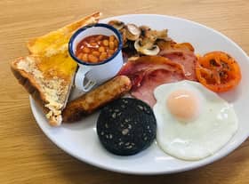One of the breakfast options at Shirley’s Cafe