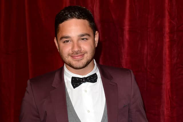 Adam Thomas attends The 2012 British Soap Awards at ITV Studios on April 28, 2012 in London, England.  (Photo by Ian Gavan/Getty Images)