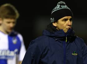 Joey Barton gave his thoughts after Bristol Rovers latest defeat. (Photo by Michael Steele/Getty Images)