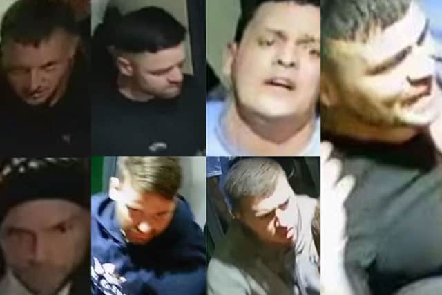 Do you recognise any of these men? Police want to speak to them over a fight on Bristol’s Harbourside