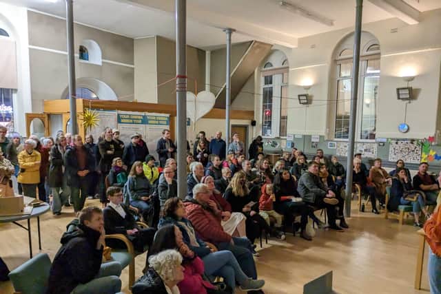 There was a huge turnout for the public meeting in Redfield 