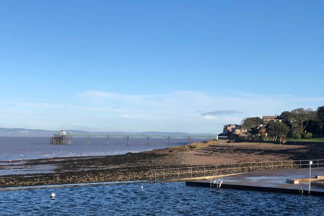 The infinity pool at Clevedon is popular with wild swimmers all year round