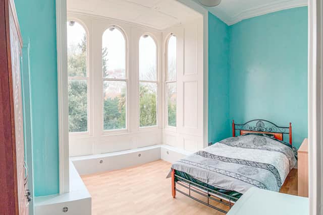 One of the refurbished rooms for refugees at the former St Christopher’s school on The Downs