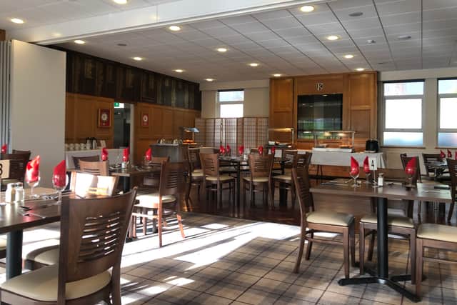 The dining area at Knowle Golf Club