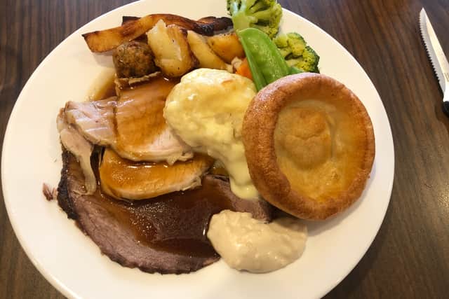 The Sunday lunch carvery at Knowle Golf Club