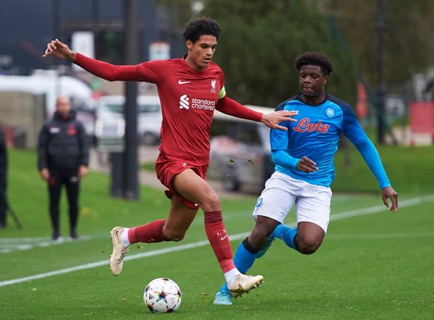 <p>Jarell Quansah arrived at Bristol Rovers highly rated. (Photo by Nick Taylor/Liverpool FC/Liverpool FC via Getty Images)</p>