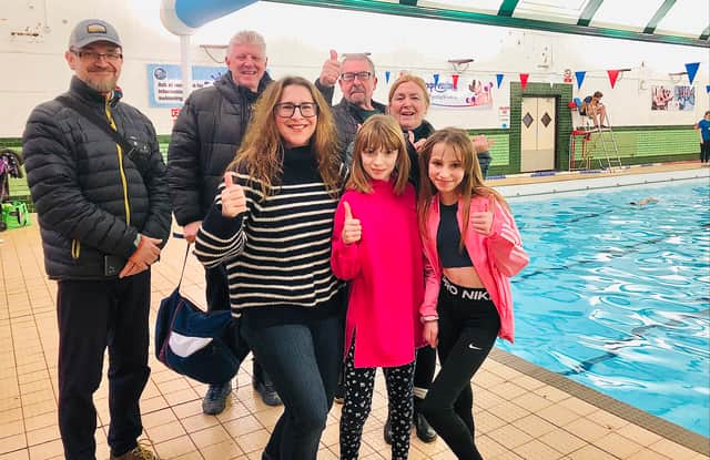 Members and supporters of Jubilee Pool in Knowle get ready for the 24-hour swimathon