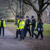 Police at Castle Park this morning
