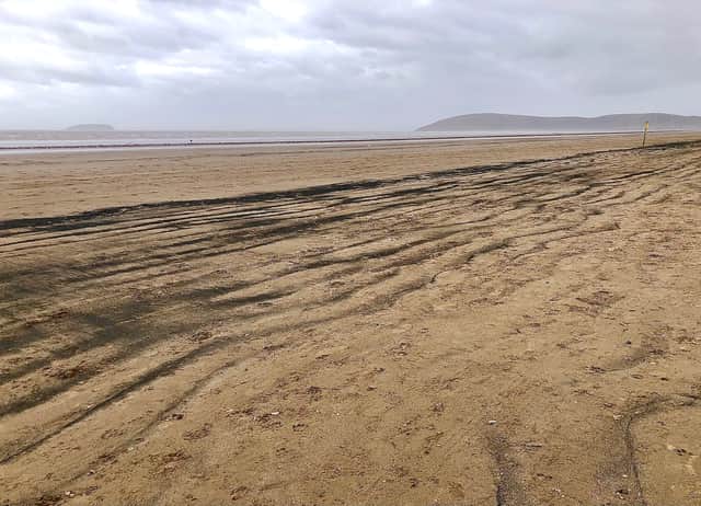 Brean beach is well known for its soft sands and fast rising tides
