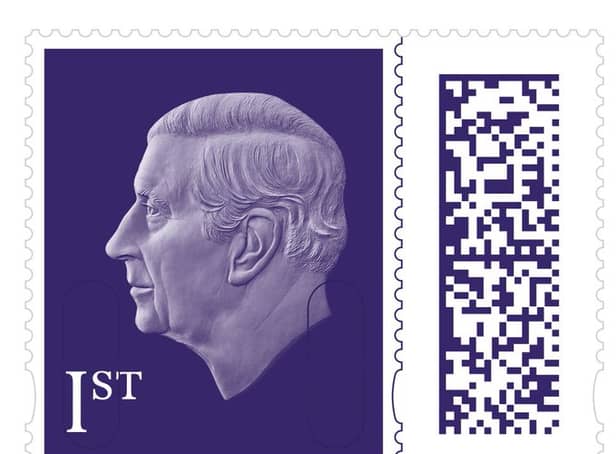 <p>The new stamp design featuring King Charles  </p>