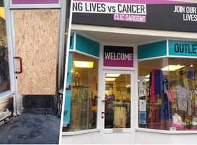 The charity shop has been forced to close as a result of the attack