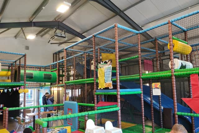 The soft play at Farrington play barn - enough to get the adults excited
