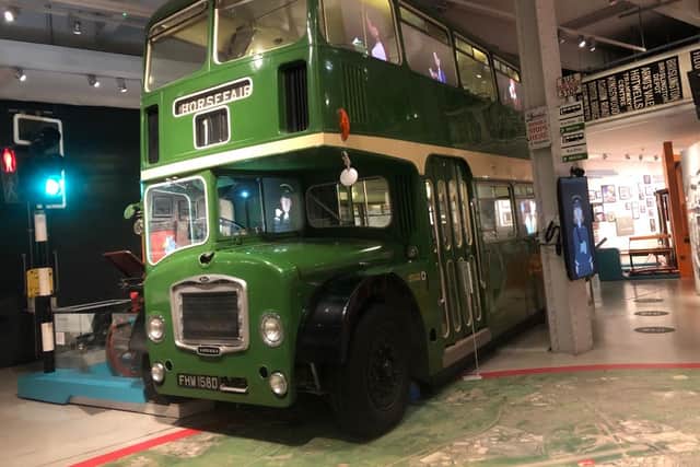 The vintage green double decker bus - always one of MShed’s most popular attractions - was still closed due to damage