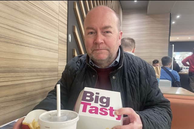 Bristol World’s Mark Taylor at the Brislington branch of McDonald's