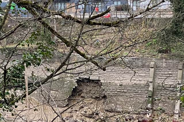 The river wall at the New Cut has collapsed into the water (photo: SimplySouthville)