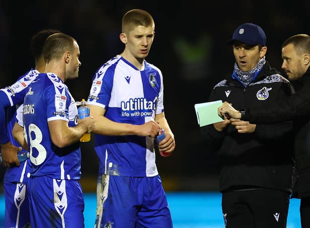 James Gibbons cannot be selected for Bristol Rovers. (Photo by Michael Steele/Getty Images)
