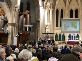 Save Bristol Zoo campaigners held a meeting about the future of the site at Christ Church in Clifton