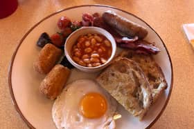 The breakfast at Brightside off the A38 near Exeter