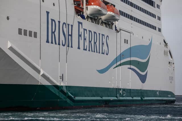 A Dover to Calais Irish Ferries passenger vessel carrying almost 200 people was evacuated after fire broke out.