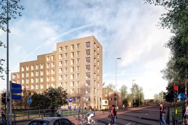 An indicative CGI of the proposed student accommodation