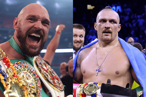 Tyson Fury has re-entered talks with Oleksandr Usyk to fight this December Credit: Getty Images