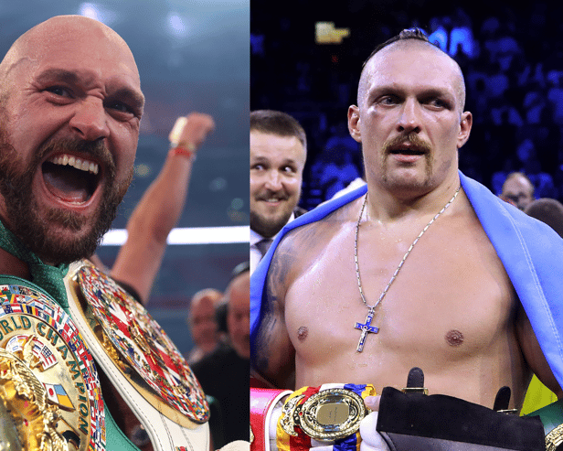 Tyson Fury has re-entered talks with Oleksandr Usyk to fight this December Credit: Getty Images