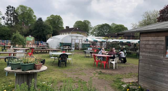 Redcatch community garden is a neighbourhood hub with a cafe used by the locals (photo: Mark Taylor)