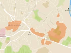 The areas impacted by a power cut in Bristol this afternoon