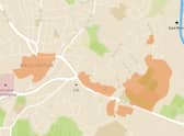 The areas impacted by a power cut in Bristol this afternoon