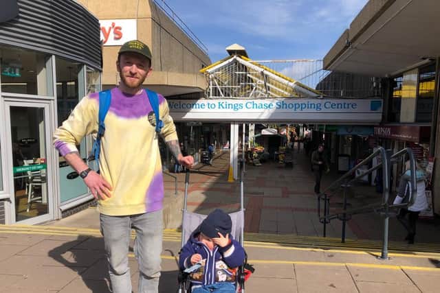 Local resident John and his daughter use Kings Chase shopping centre on a regular basis