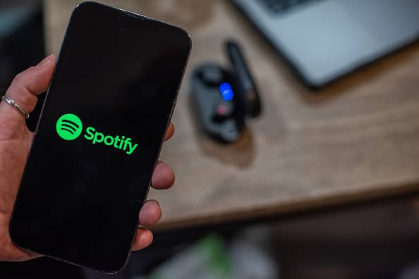 Spotify launches a new feature called Niche Mixes. (Tiffany Hagler-Geard/Bloomberg via Getty Images)
