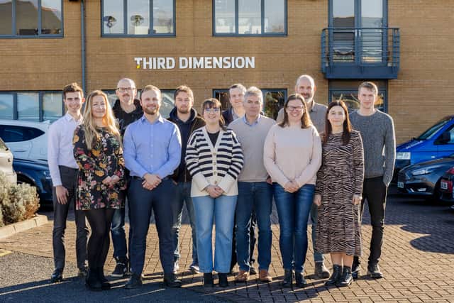 The team at Third Dimension, which now has its headquarters in Filton