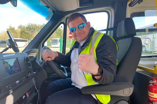 WESTlink driver Bart gave the new on-demand service a thumbs-up