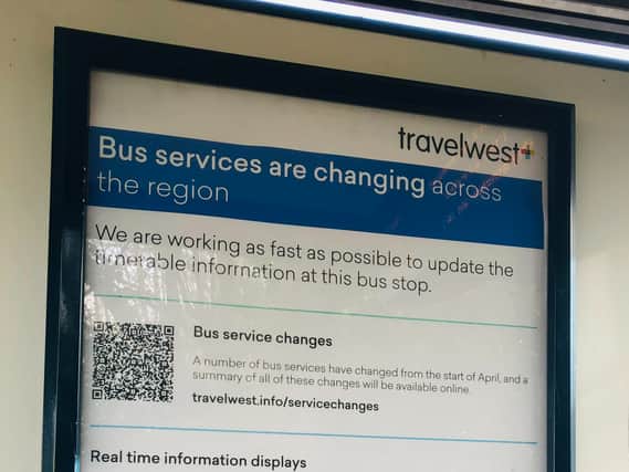 Bus timetables have yet to appear at bus stops after the major changes introduced on April 2