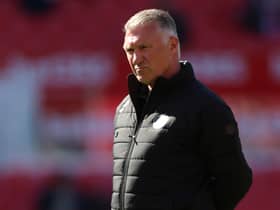 Nigel Pearson gave his thoughts after Bristol City’s loss to Burnley. Photo by Nathan Stirk/Getty Images)