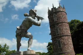 A statue of Hercules in Goldney Gardens in Clifton, which will reopen to visitors this summer