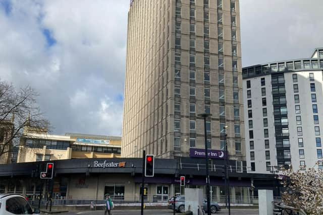 The Premier Inn at St James Barton roundabout could be developed into new flats and a ground-floor cafe
