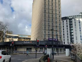 The Premier Inn at St James Barton roundabout could be developed into new flats and a ground-floor cafe