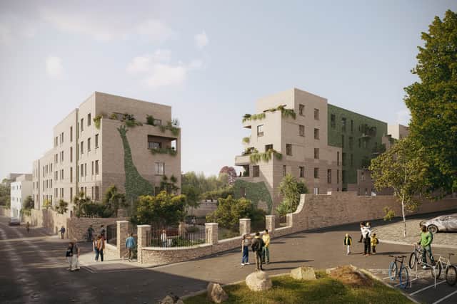 A CGI image showing how the homes at the Clifton site could look.