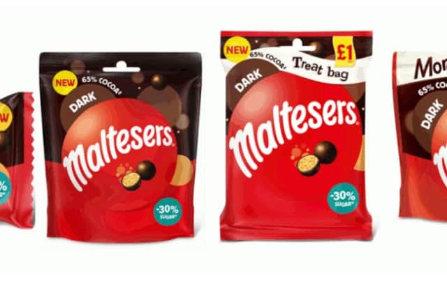 Maltesers Dark contains 65% more cocoa and 30% less sugar (Photo: Mars Wrigley)